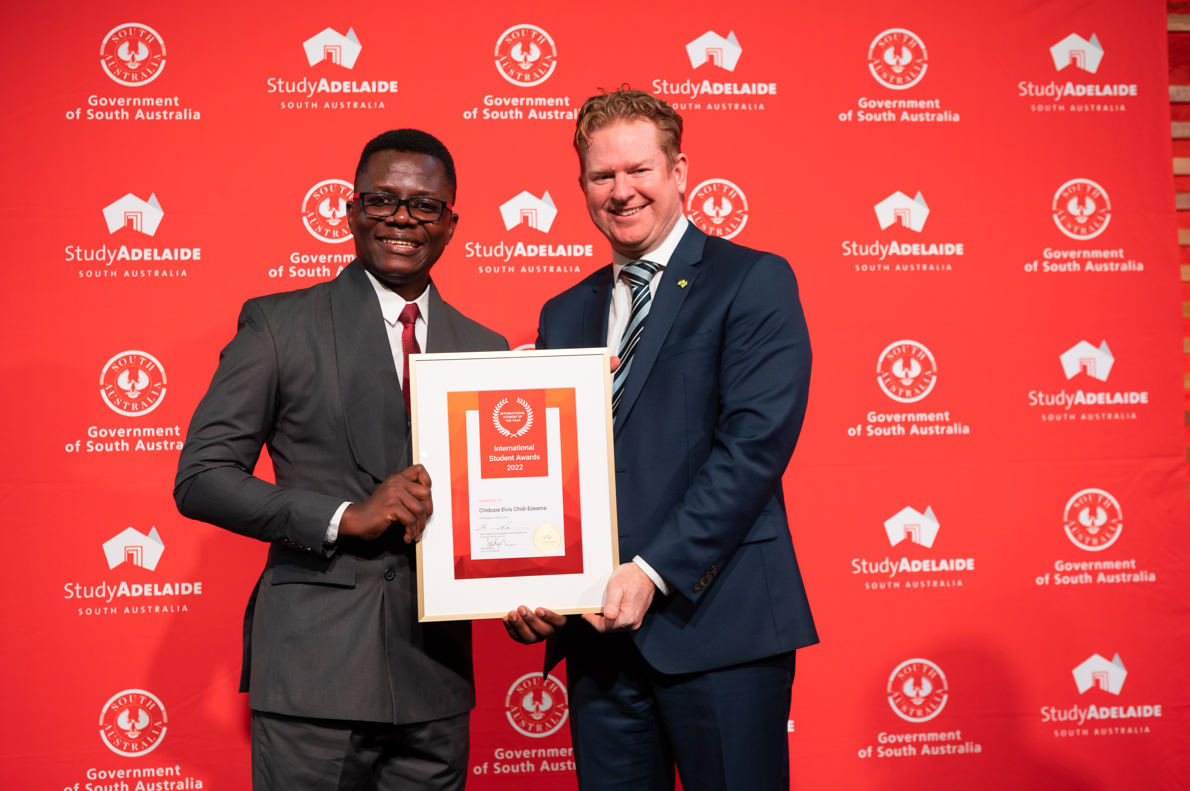 2022 International Student of the Year Winner, Chidozie Elvis Chidi-Ezeama from Nigeria